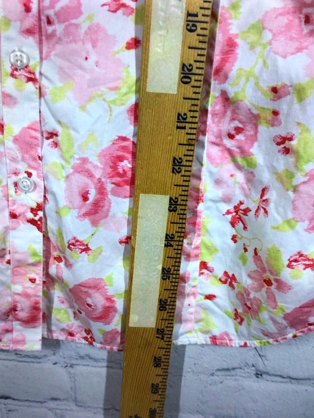 Brooks Brothers White Pink Floral Button-Up Blouse - Picture 6 of 7